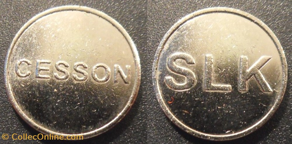 i- Jeton anonyme SLK Cesson monnaies paranumismatique jetons poids i jeton anonyme slk cesson