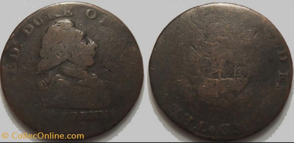 monnaie mereaux e j etr grande bretagne jeton half penny 1795 duc de york