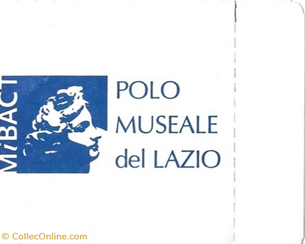 documents anciens tickets entree italie rome polo museale de lazio castel sant angelo