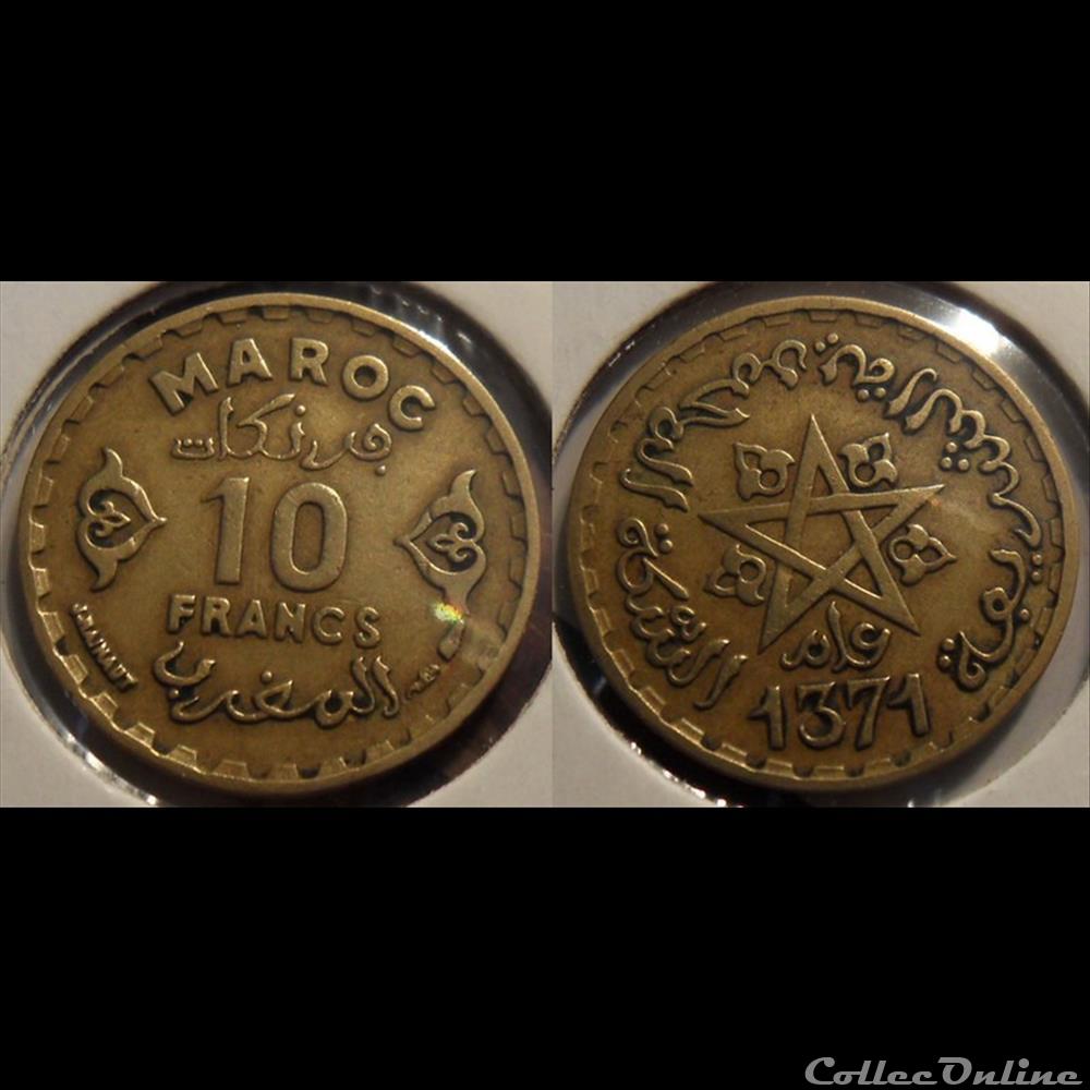 Maroc Système monétaire Français monnaie france colony maroc systeme monetaire francais