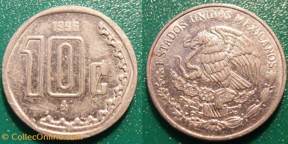 10 Centavos 1996 monnaie monde mexique 10 centavos 1996