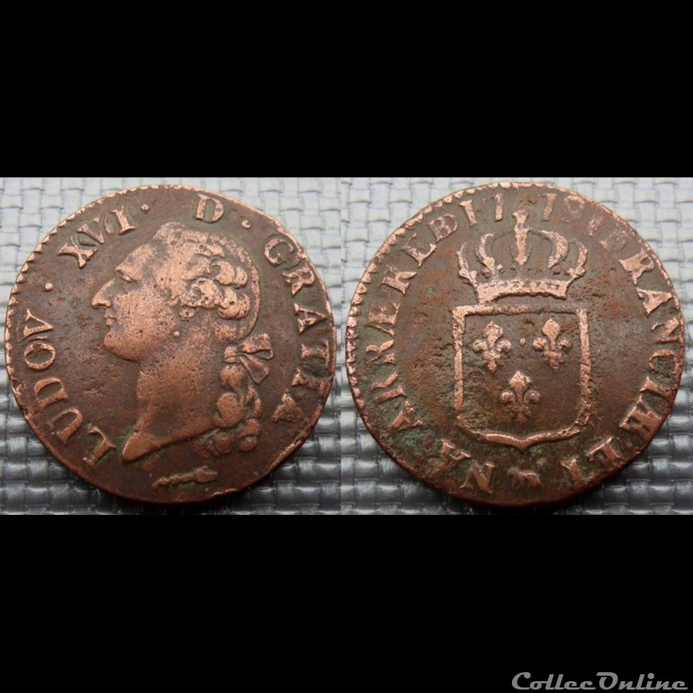 J31 Louis XVI Sol de Béarn 1779 Pau monnaie france royale j31 louis xvi sol de bearn 1779 pau