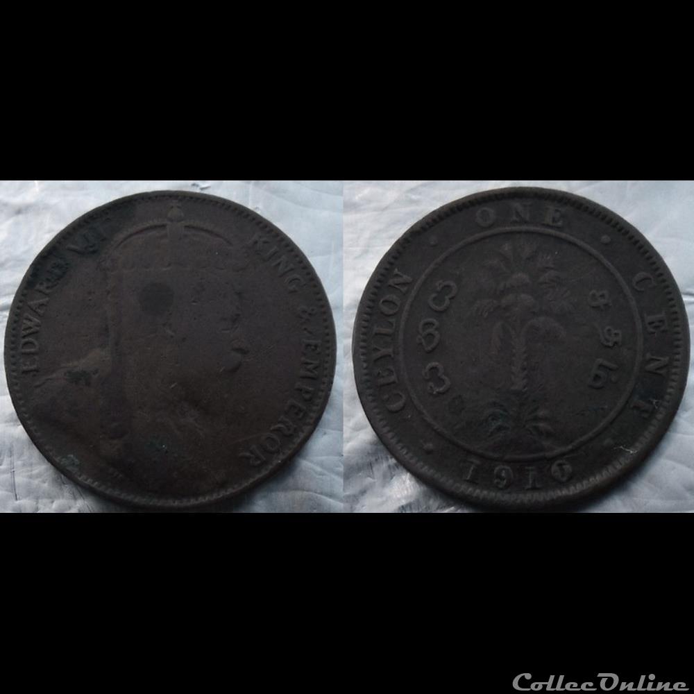 monnaie monde ceylan 1 cent 1910