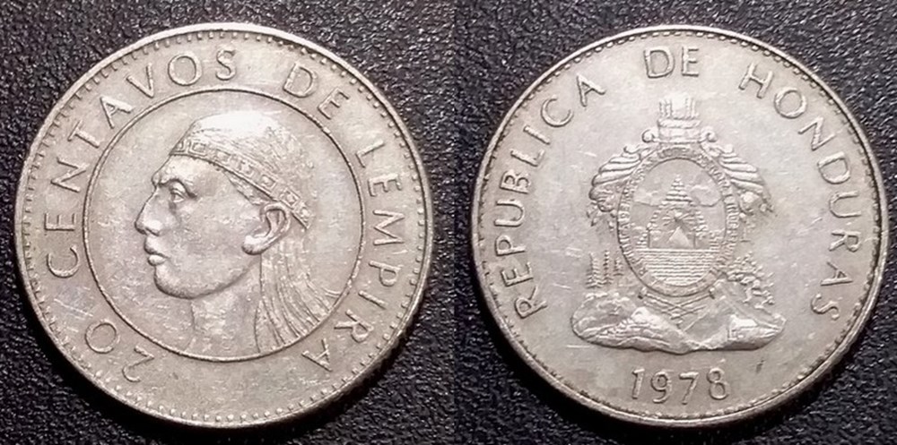 20 Centavos 1978 monnaies monde honduras 20 centavos 1978