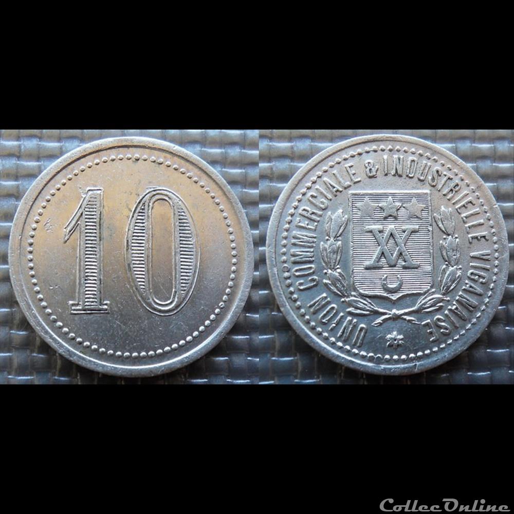 p- MN Le Vigan 10 C. Al Elie:10.2 monnaies paranumismatique jetons poids p mn le vigan 10 c al elie 10 2