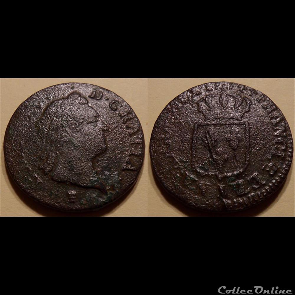I9 Louis XV Sol à la vieille tête 1774 I monnaie france royale i9 louis xv sol a la vieille tete 1774 i
