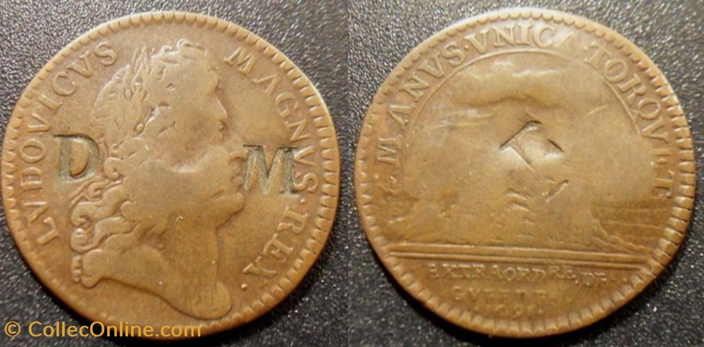 monnaies paranumismatique jetons poids m jeton louis xiv extraordinaire des guerres 1691