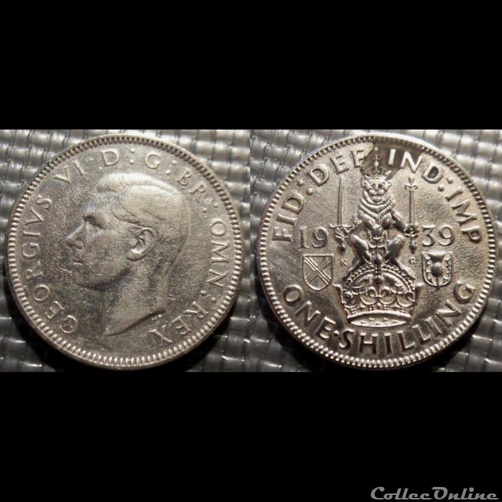 monnaie antique romaine grande bretagne 1 shilling 1939