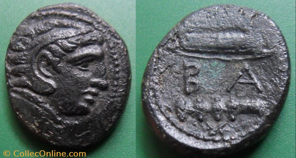 Macédoine-Royaume de Macédoine-Alexandre III le Grand Unité monnaie antique av jc ap autre macedoine royaume de macedoine alexandre iii le grand unite