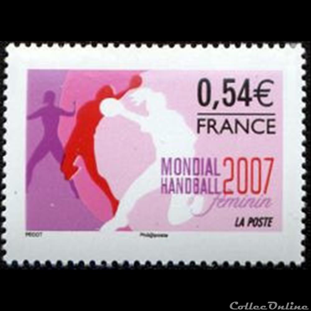 timbre france assignat 2007 mondial de hand ball feminin