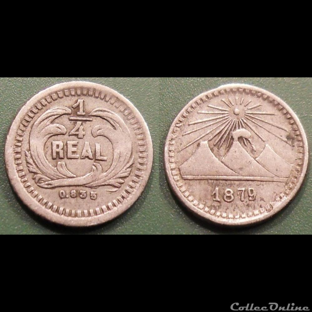 monnaie guatemala 1 4 real 1879