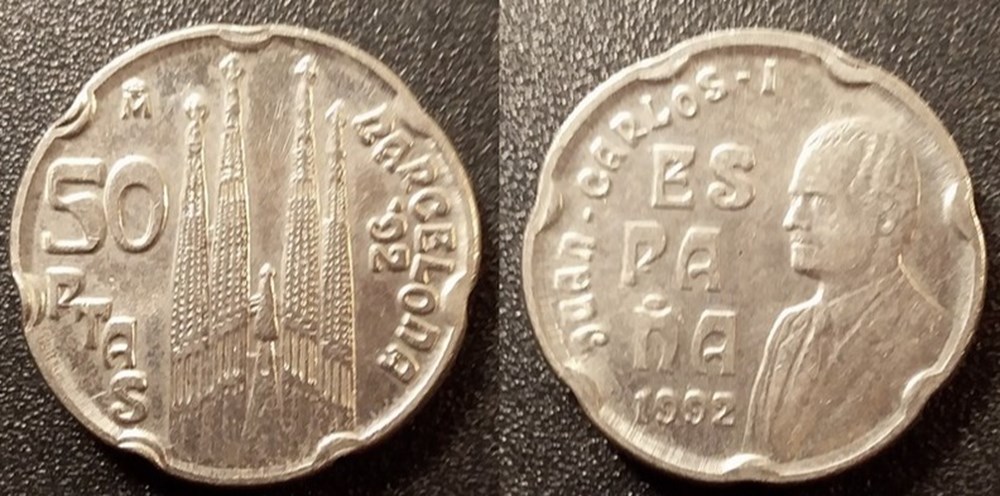 50 Pesetas 1992 Sainte Famille Jeux Olympiques de Barcelone 1992 monnaies monde espagne 50 pesetas 1992 sainte famille jeux olympiques de barcelone 1992