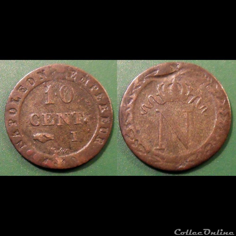 monnaie france moderne d napoleon i 10 centimes premier empire limoges 1810