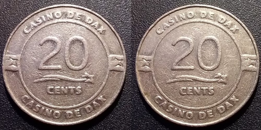 monnaies paranumismatique jetons poids d1 jeton casino de dax 20 cents