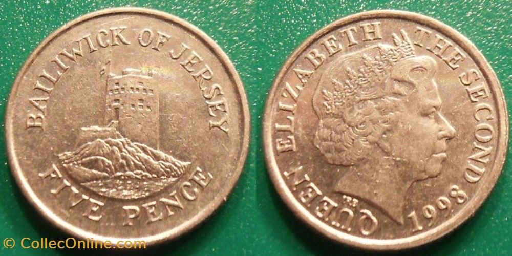 5 Pence 1998 monnaie monde jersey 5 pence 1998