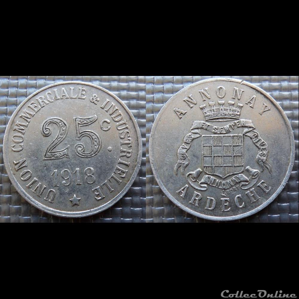 p- MN Annonay 25 C. 1918 Al Elie:10.3 monnaies paranumismatique jetons poids p mn annonay 25 c 1918 al elie 10 3