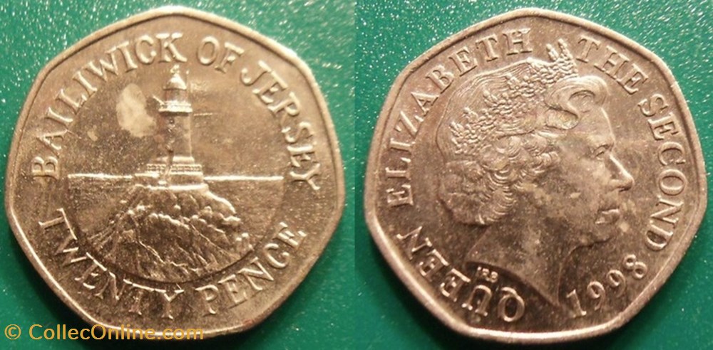 20 Pence 1998 monnaie monde jersey 20 pence 1998