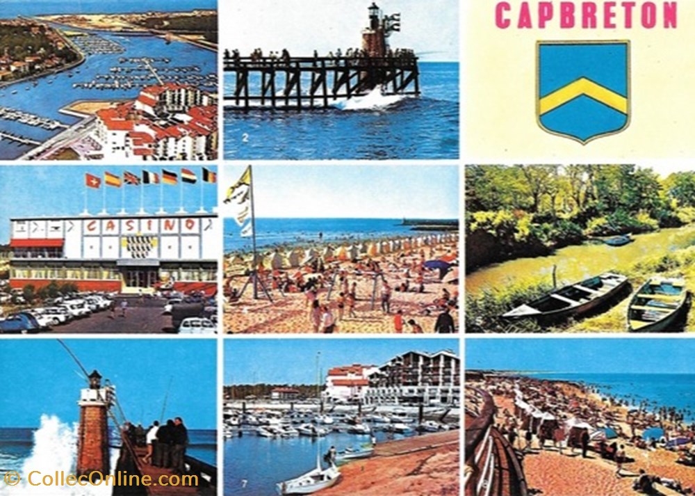 cartes postales europe france carte postale 40 capbreton