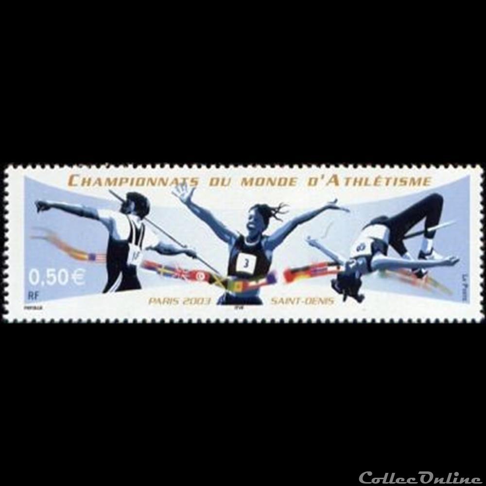 timbre france assignat 2003 championnats du monde athletisme paris saint denis