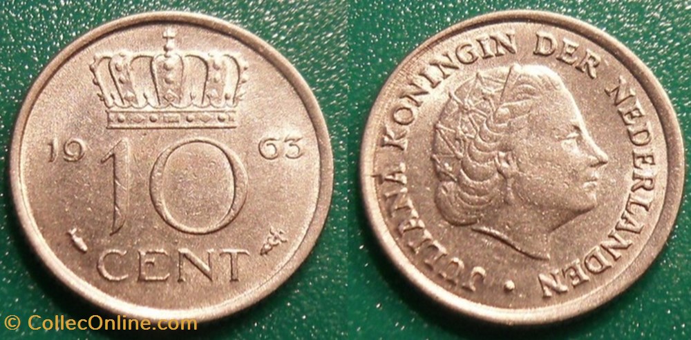 10 Cent 1963 monnaie monde pay ba 10 cent 1963