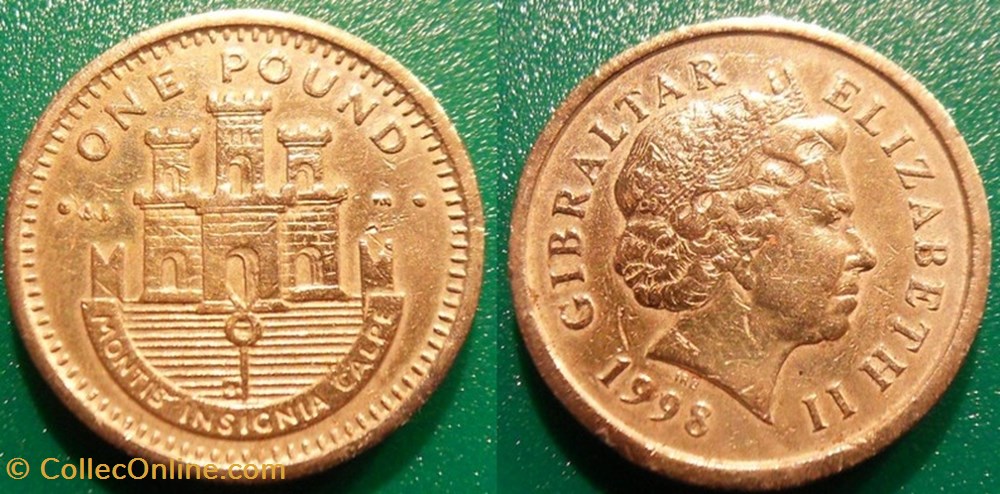 1 Pound 1998 monnaie monde gibraltar 1 pound 1998