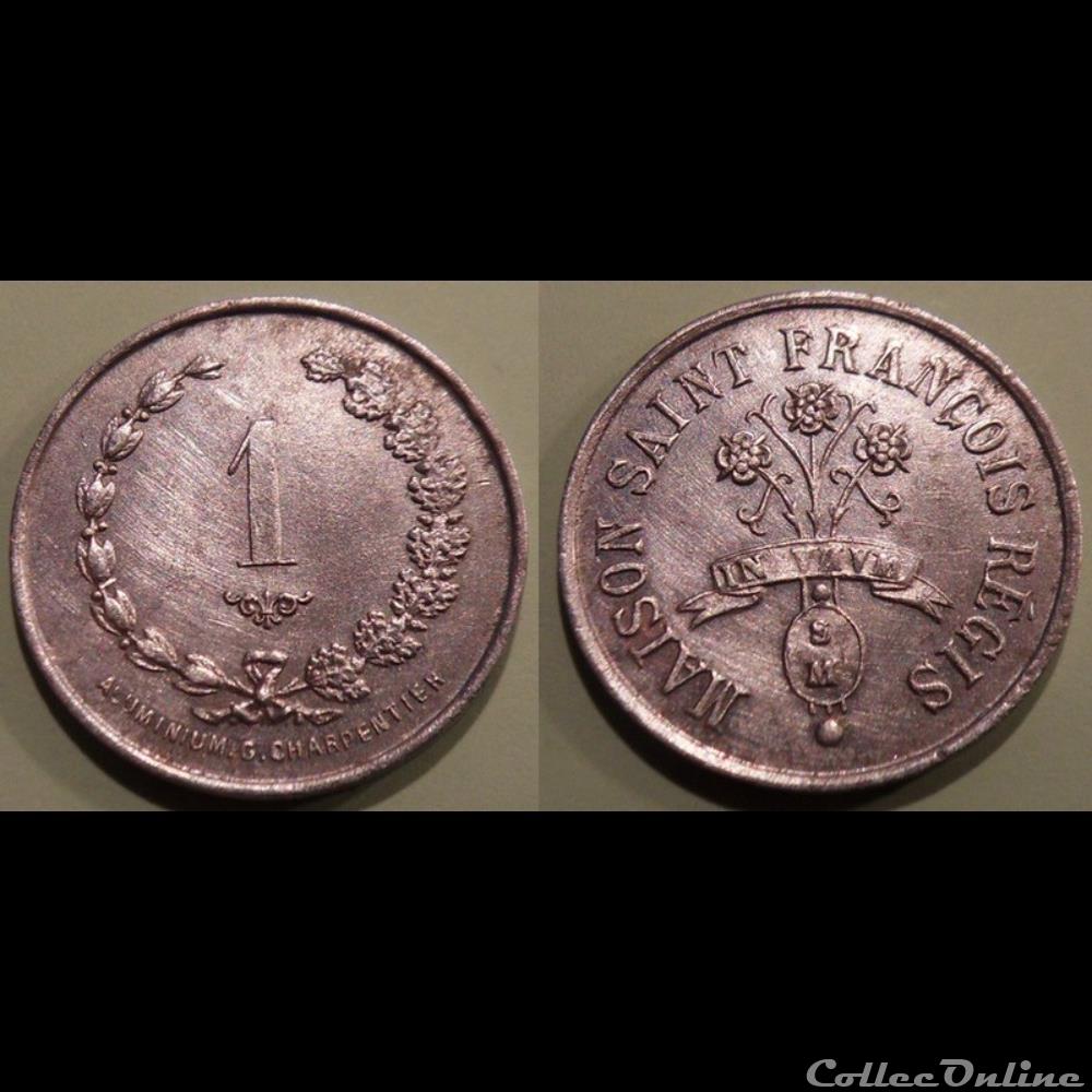 b- Jeton Maison Saint François Régis monnaie mereaux b jeton maison saint francois regis