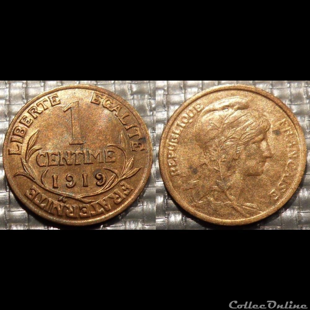 Aa 1 centime Dupuis 1919 monnaie france moderne aa 1 centime dupuis 1919