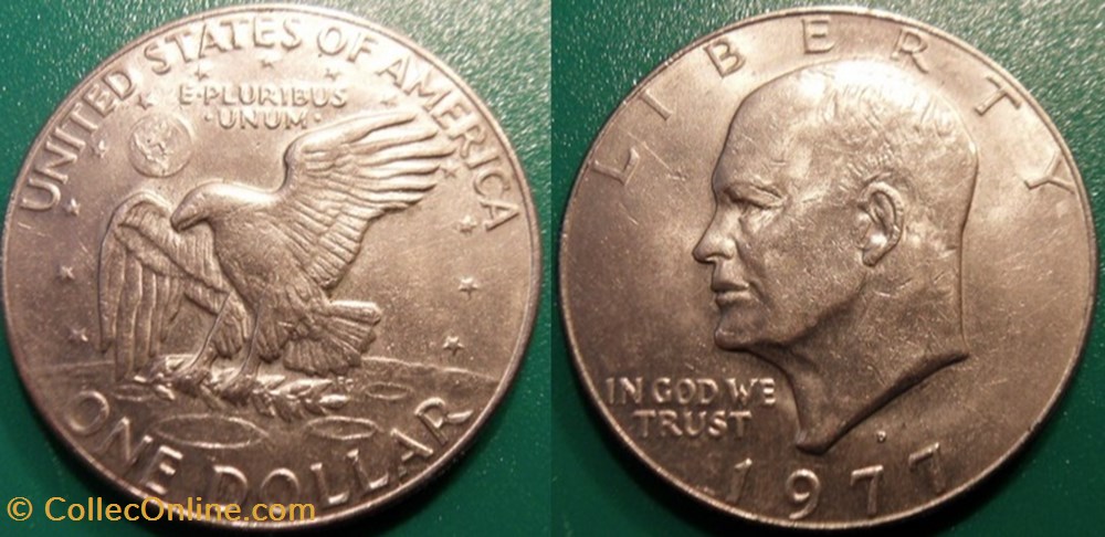 monnaie monde etat uni 1 dollar 1977 d