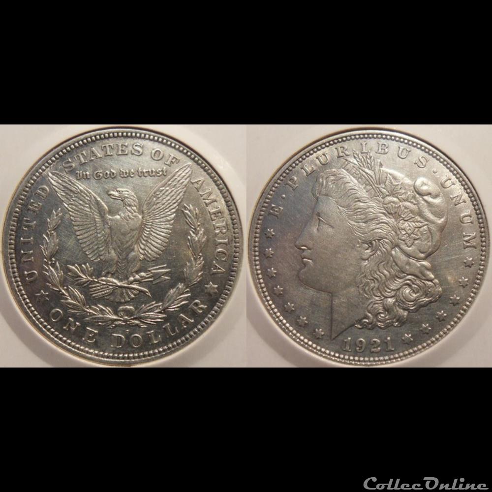 USA 1 Dollar 1921 monnaie france colony usa 1 dollar 1921