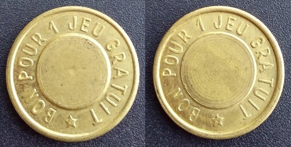 j- Jeton Jeux Bon pour un jeu Gratuit monnaies paranumismatique jetons poids j jeton jeux bon pour un jeu gratuit
