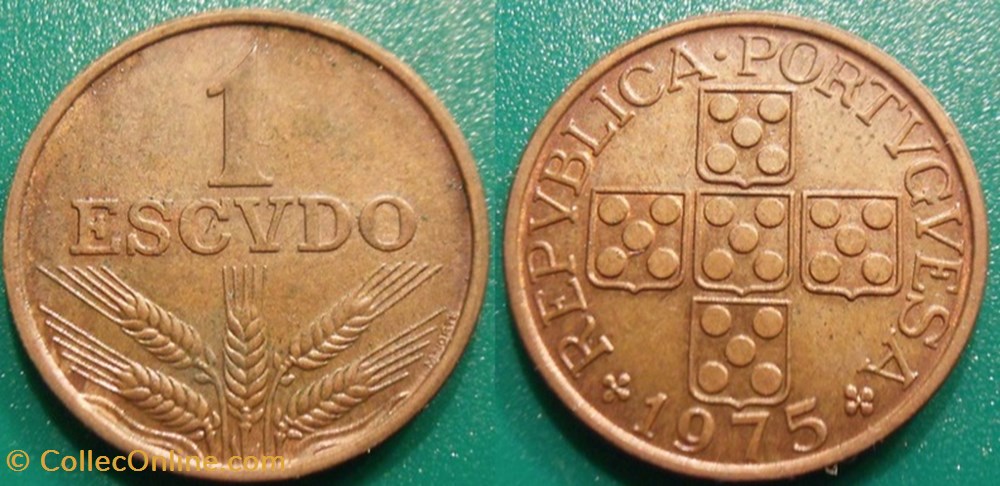 1 Escudo 1975 monnaie monde portugal 1 escudo 1975