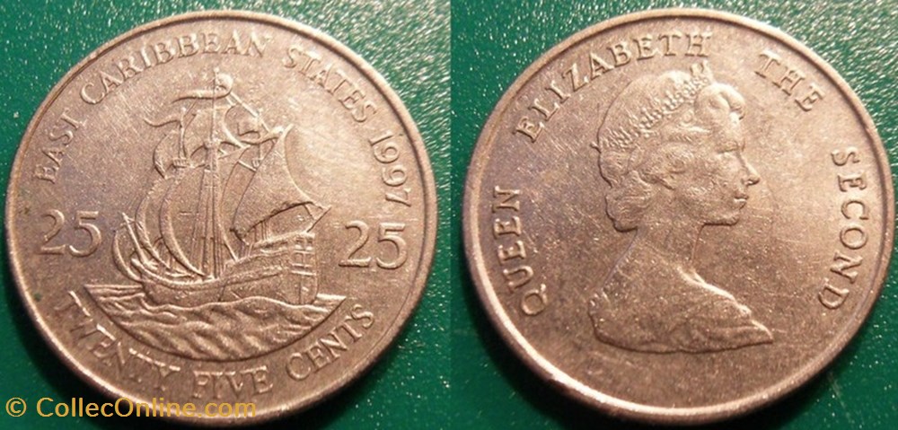 25 Cents 1997 monnaie monde 25 cents 1997
