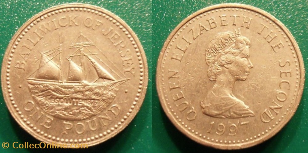 1 Pound 1997 monnaie monde jersey 1 pound 1997