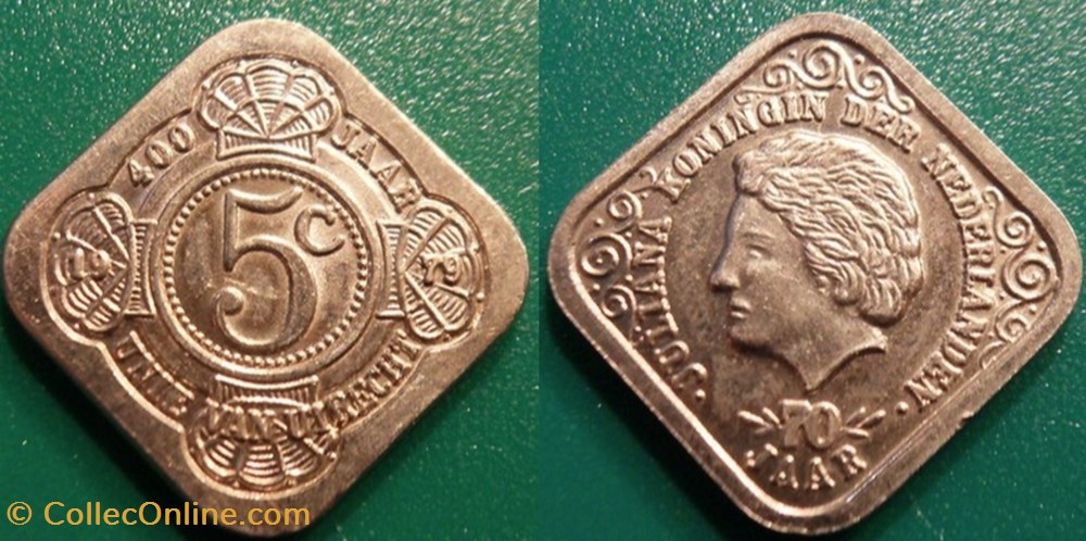 e- J etr Pays Bas 5 C Queen Juliana-70 jaar 1979 monnaie jeton mereaux e j etr pays bas 5 c queen juliana 70 jaar 1979