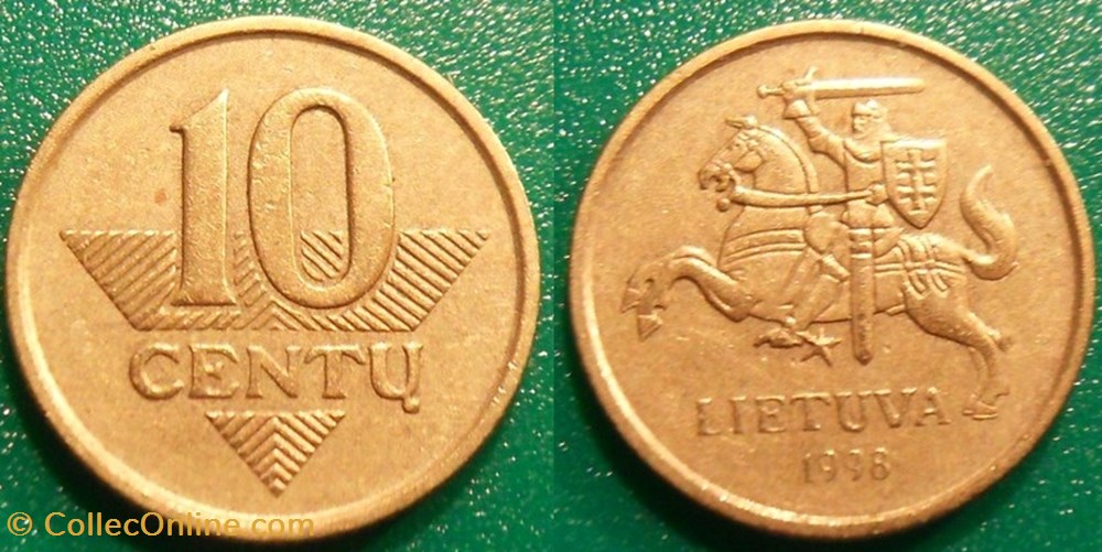 10 Centu 1998 monnaie monde lituanie 10 centu 1998