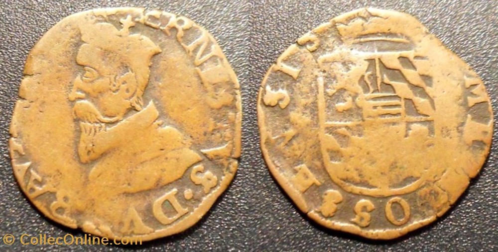 Belgique - Principauté Episcopale de Liège - Ernest de Bavière 1581-1612 monnaies monde belgique principaute episcopale de liege ernest de baviere 1581 1612