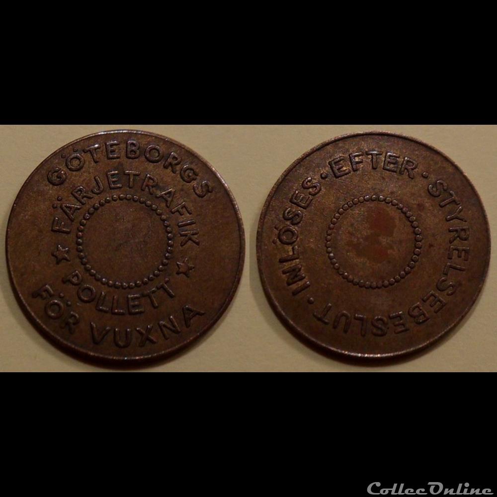 e- J etr Suède Goteborgs for Vuxna monnaie jeton mereaux e j etr suede goteborgs for vuxna