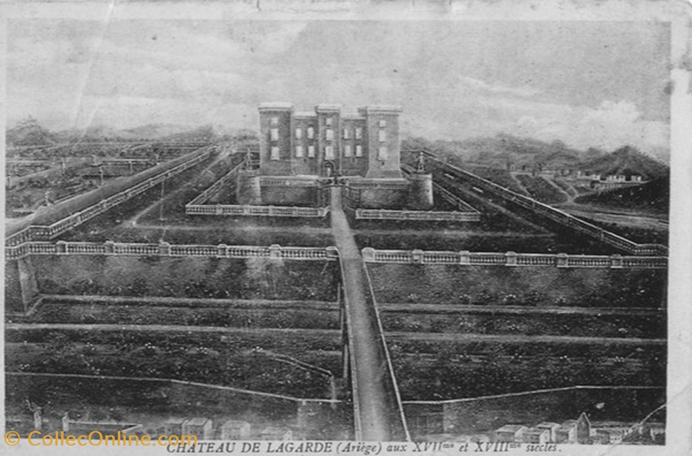 Ariège - Lagarde - Château au XVIIème et XVIIIème siècles cartes postales europe france ariege lagarde chateau au xviieme et xviiieme siecles