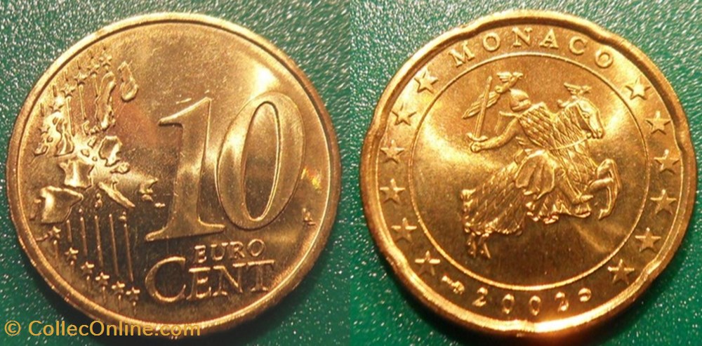 10 Cent euro 2002 monnaies monde monaco 10 cent euro 2002