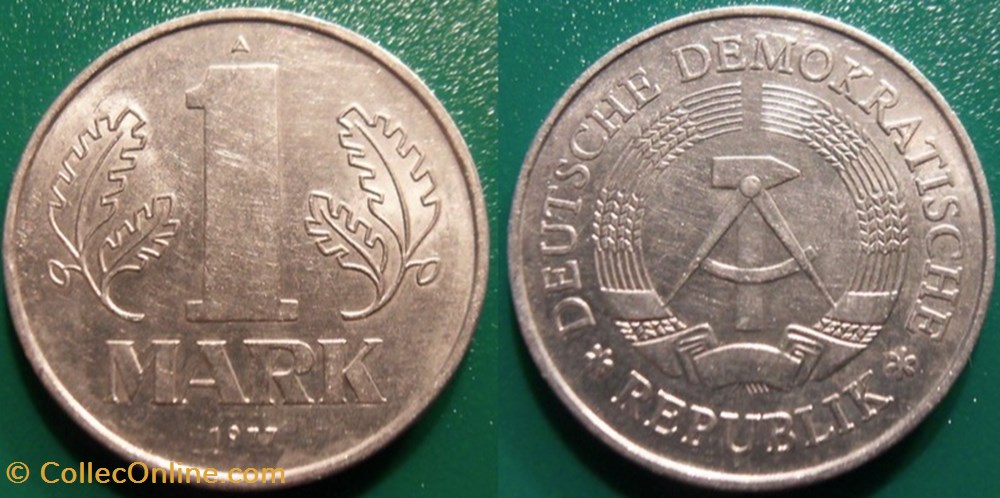 1 Mark 1977 monnaie monde allemagne 1 mark 1977