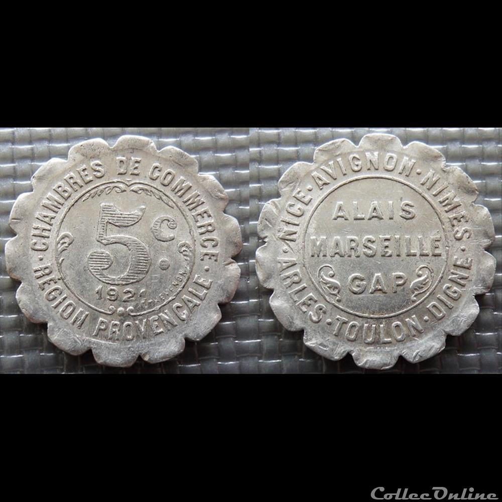 p- MN Région Provençale 5 C. 1921 Al Elie:10.6 monnaies paranumismatique jetons poids p mn region provencale 5 c 1921 al elie 10 6