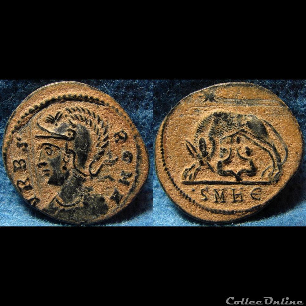 J2 VRBS ROMA Héraclée monnaie antique romaine j2 vrbs roma heraclee