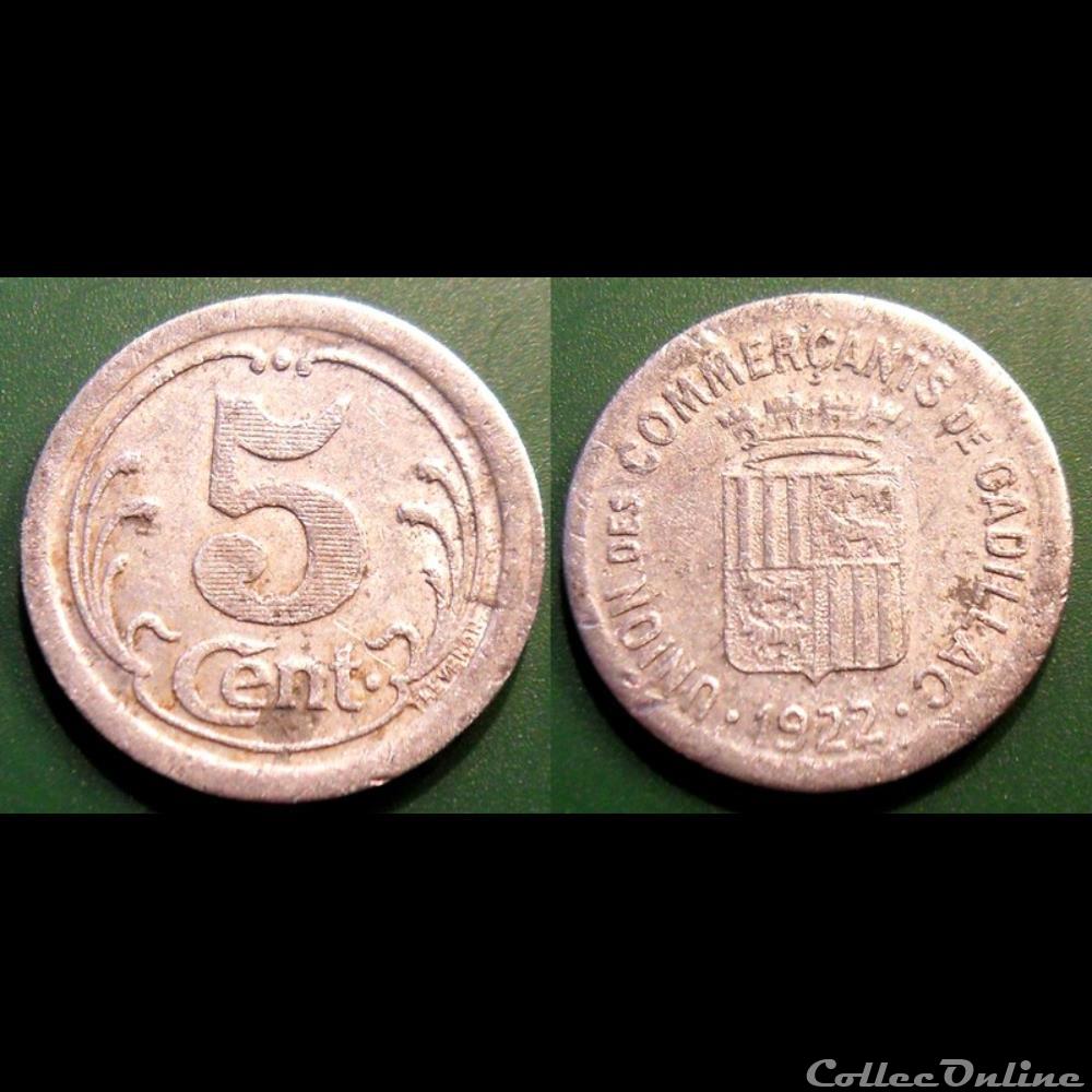 p- MN Cadillac 5 C. 1922 Al Elie:10.1 monnaies paranumismatique jetons poids p mn cadillac 5 c 1922 al elie 10 1