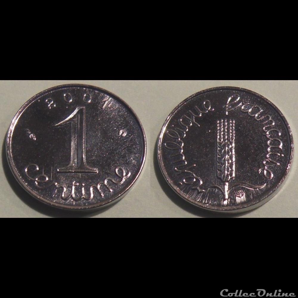 Ab 1centime épi 2001 monnaie france moderne ab 1centime epi 2001