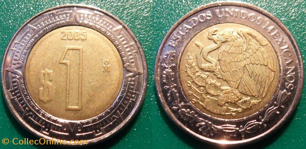 monnaie monde mexique 1 peso 2005