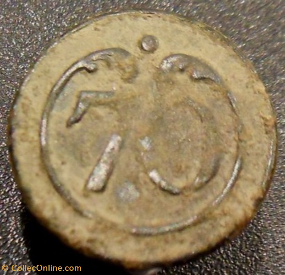 Bouton 70 ème Infanterie de Ligne - 1803/1814 divers bouton 70 eme infanterie de ligne 1803 1814