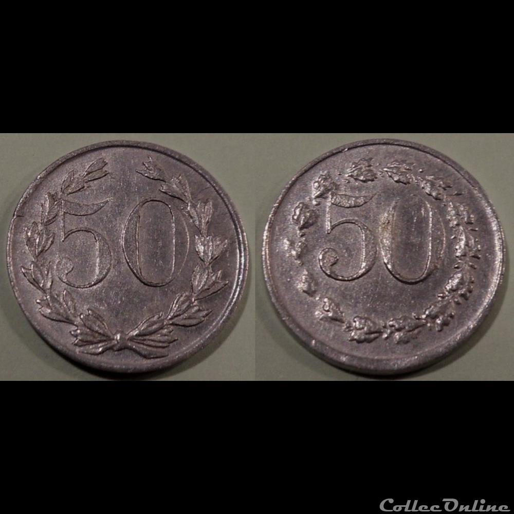 i- Jeton anonyme 50 (voir nota) monnaie mereaux i jeton anonyme 50 voir nota