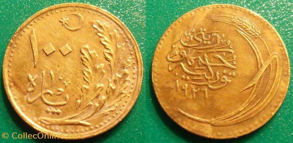 100 Para 1926 monnaie monde turquie 100 para 1926