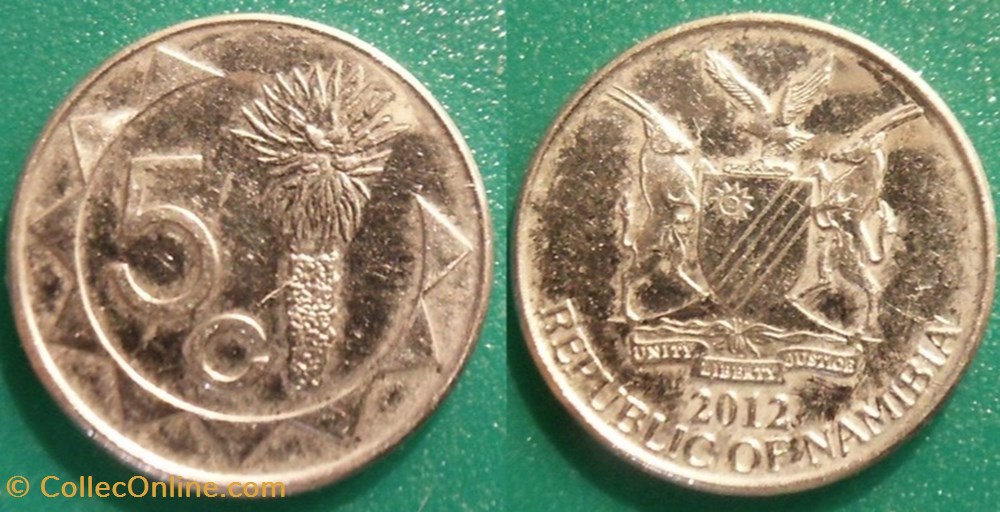 5 Cents 2012 monnaies monde namibie 5 cents 2012