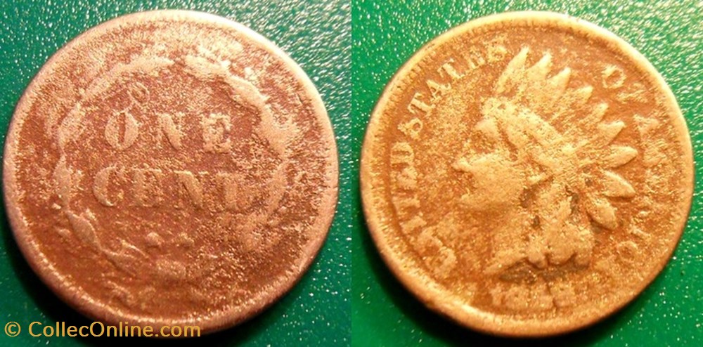 USA One Cent 1859 monnaie monde etat uni usa one cent 1859